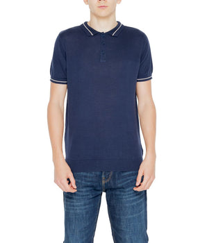 Hamaki-Ho Blue Cotton Shortsleeve Shirt