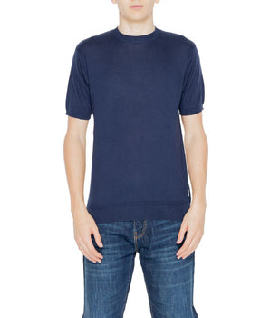 Hamaki-Ho Blue Cotton T-Shirt