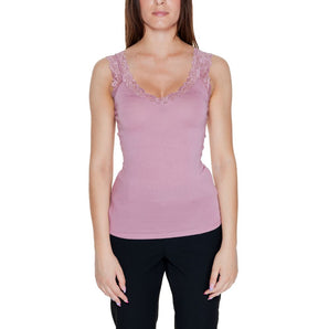 Vero Moda Pink Viscose Tops &amp; T-Shirt