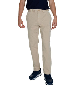 Tommy Hilfiger Jeans Gold Recycled Cotton Casual Pants