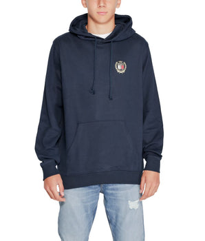Tommy Hilfiger Jeans Blue Cotton Hoodie