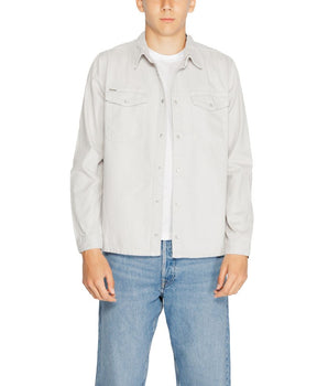 Antony Morato Gray Cotton Dress Shirt