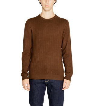Antony Morato Brown Viscose Sweatshirt