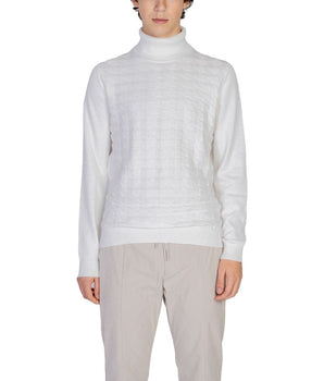 Antony Morato White Cotton Turtleneck