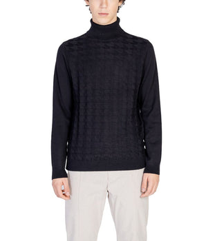 Antony Morato Black Cotton Turtleneck