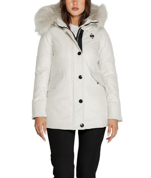 Blauer White Polyester Parka