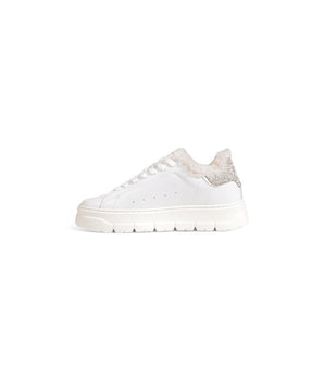 Crime London White Leather Chunky Sneakers