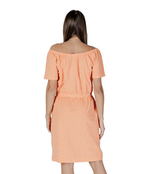 B.Young Vestido de algodón naranja