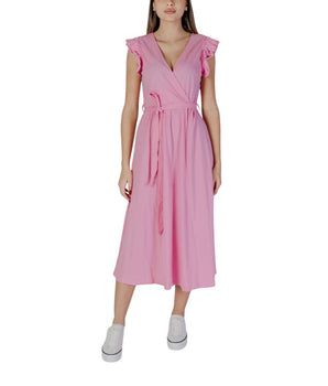 Vestido de algodón multicolor de B.Young