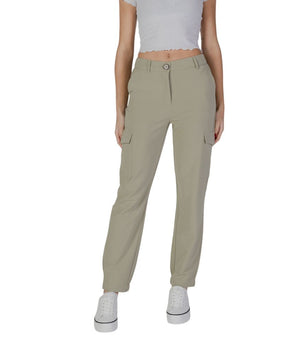 B.Young Green Polyester Cargo Pants