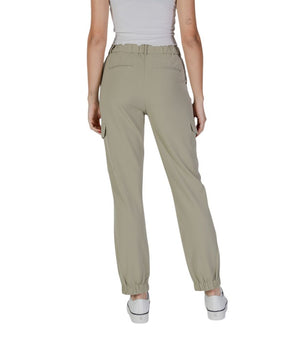 B.Young Green Polyester Cargo Pants