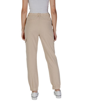 Pantalón de poliéster beige B.Young