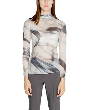 Rinascimento Gray Polyester Long Sleeve T-Shirt