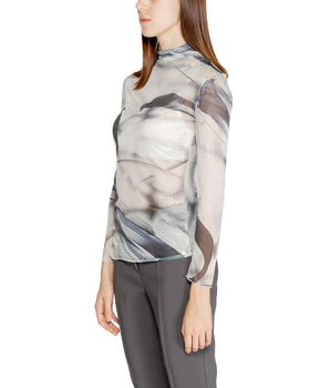 Rinascimento Gray Polyester Long Sleeve T-Shirt
