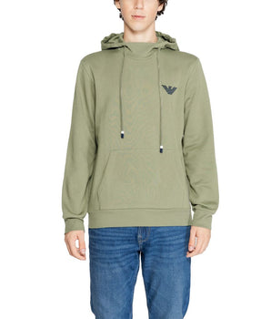 Emporio Armani Underwear Green Cotton Hoodie