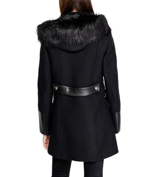 Morgan De Toi Black Wool Coat
