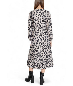 Jacqueline De Yong Gray Viscose Long Dress