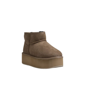 EMU Australia Beige Leather Ankle Boots