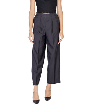 Vaqueros y pantalón de poliéster negro ICHI