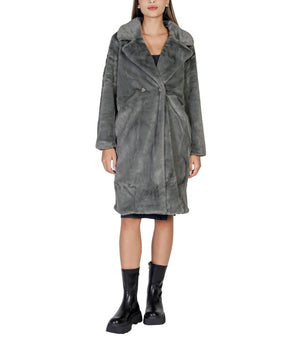 Chaquetas y abrigo de poliéster negro ICHI