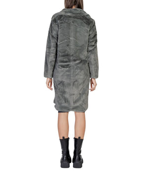 Chaquetas y abrigo de poliéster negro ICHI