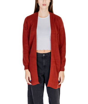 Vero Moda Red Viscose Cardigan