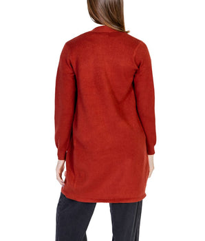 Vero Moda Red Viscose Cardigan