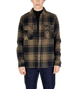 Only & Sons Green Cotton Jackets And Coat