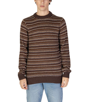 Only & Sons Brown Cotton Sweatshirt