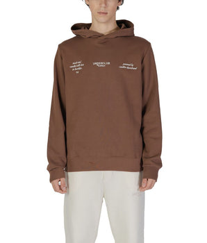 Underclub Brown Cotton Hoodie