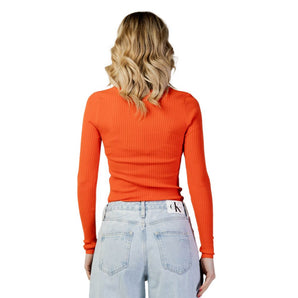 Vero Moda Orange Viscose Tops &amp; T-Shirt