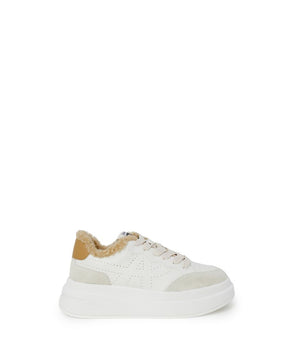 ASH Beige Leather Chunky Sneakers