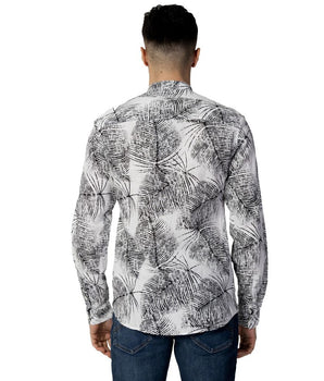 Antony Morato Black Linen Pattern Shirt