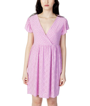 Jacqueline De Yong Multicolor Polyethylene Short Dress