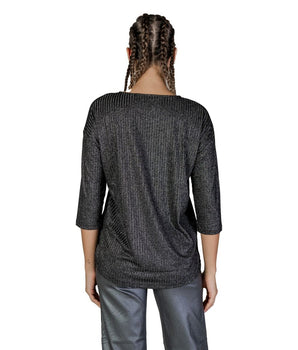 Vero Moda Bicolor Recycled Polyester Long Sleeve T-Shirt