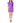 Rinascimento Purple Polyester Midi Dress