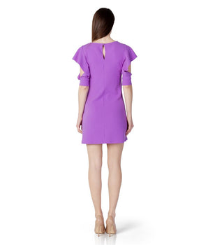 Rinascimento Purple Polyester Midi Dress