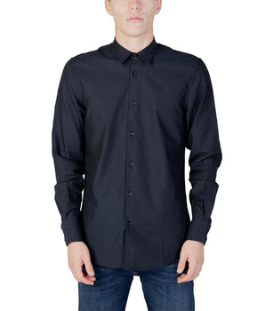 Antony Morato Blue Cotton Dress Shirt