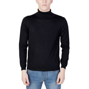 Alviero Martini Prima Classe Jersey de cuello alto de viscosa negro