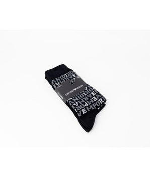 Emporio Armani Underwear Black Cotton Socks