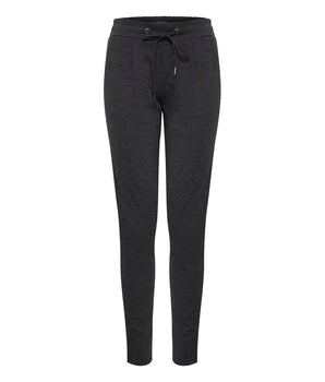 ICHI Gray Polyester Casual Pants