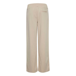 ICHI Beige Recycled Polyethylene Jeans & Pant