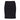 ICHI Black Polyester Mini Skirt