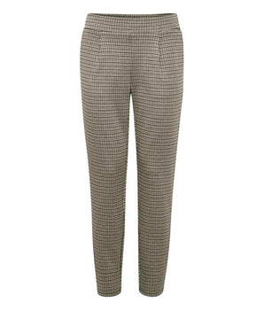 ICHI Beige Polyester Casual Pants