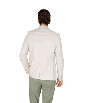 Antony Morato Cream Cotton Blazer