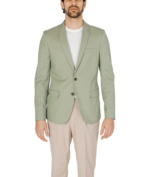 Antony Morato Green Cotton Blazer