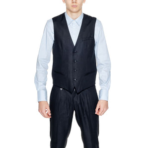 Antony Morato Black Linen Waistcoat