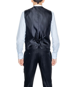 Antony Morato Black Linen Waistcoat