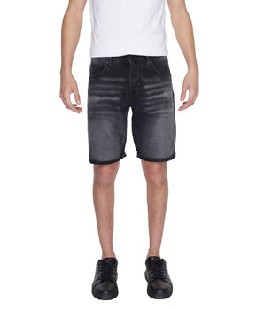 Antony Morato Black Cotton Bermuda Shorts