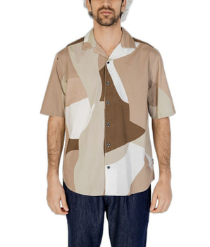 Only & Sons Brown Cotton Shortsleeve Shirt